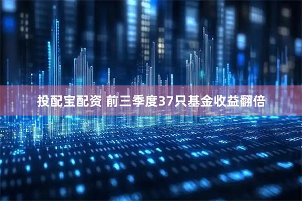 投配宝配资 前三季度37只基金收益翻倍